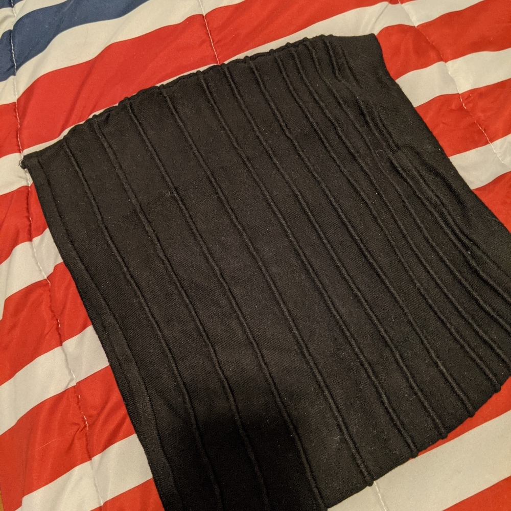 Black Body-con Mini Skirt